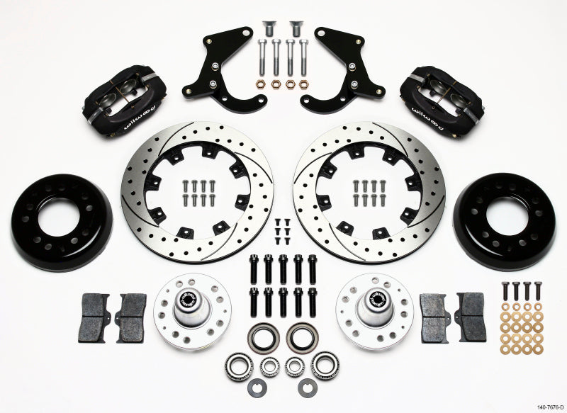 Wilwood Forged Dynalite Front Kit 12.19in Drilled 55-57 Chevy Wilwood