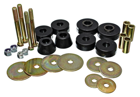 Energy Suspension Chevy Pickup Body Mounts - Black - eliteracefab.com