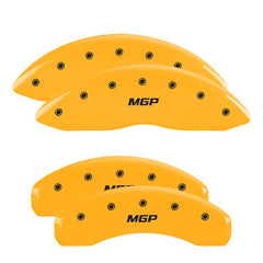 MGP 4 Caliper Covers Engraved Front & Rear MGP Yellow Finish Black Characters 2019 Ram 1500