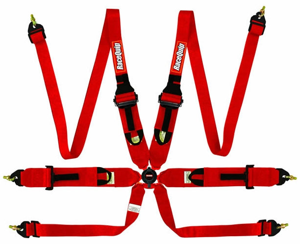 RaceQuip Black FIA CAMLOCK 6pt Pull Up Lap FHR - eliteracefab.com