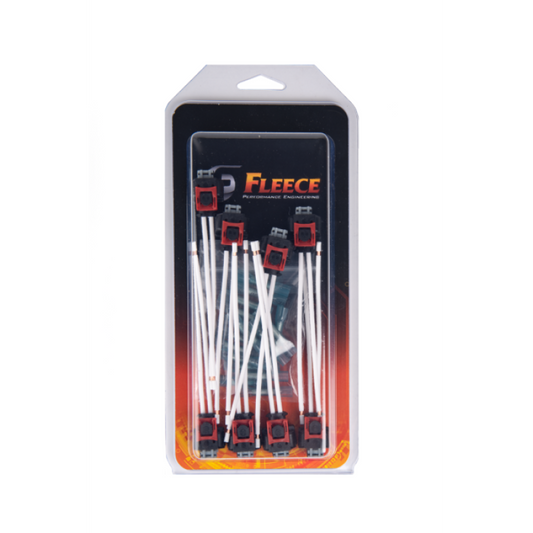 Fleece Performance 8-pack fuel injector connector pigtails for L5P, LML, LM2, and LZ0 Duramax engines