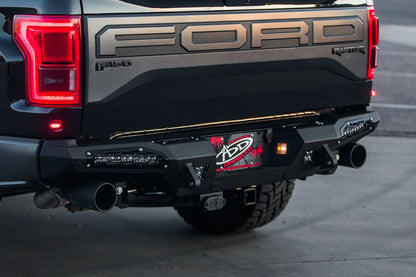 Addictive Desert Designs 17-18 Ford F-150 Raptor HoneyBadger Rear Bumper w/ 10in SR LED Mounts Addictive Desert Designs
