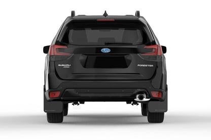 Rally Armor UR Mudflaps Black Urethane White Logo 2019-2021 Forester - eliteracefab.com