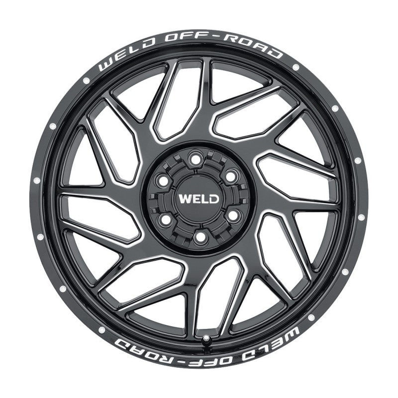 Weld W117 20X9 Fulcrum 6X135 6X139.7 ET00 BS5.00 Gloss Black MIL 106.1 - eliteracefab.com