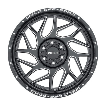 Weld W117 20X9 Fulcrum 6X135 6X139.7 ET00 BS5.00 Gloss Black MIL 106.1 - eliteracefab.com