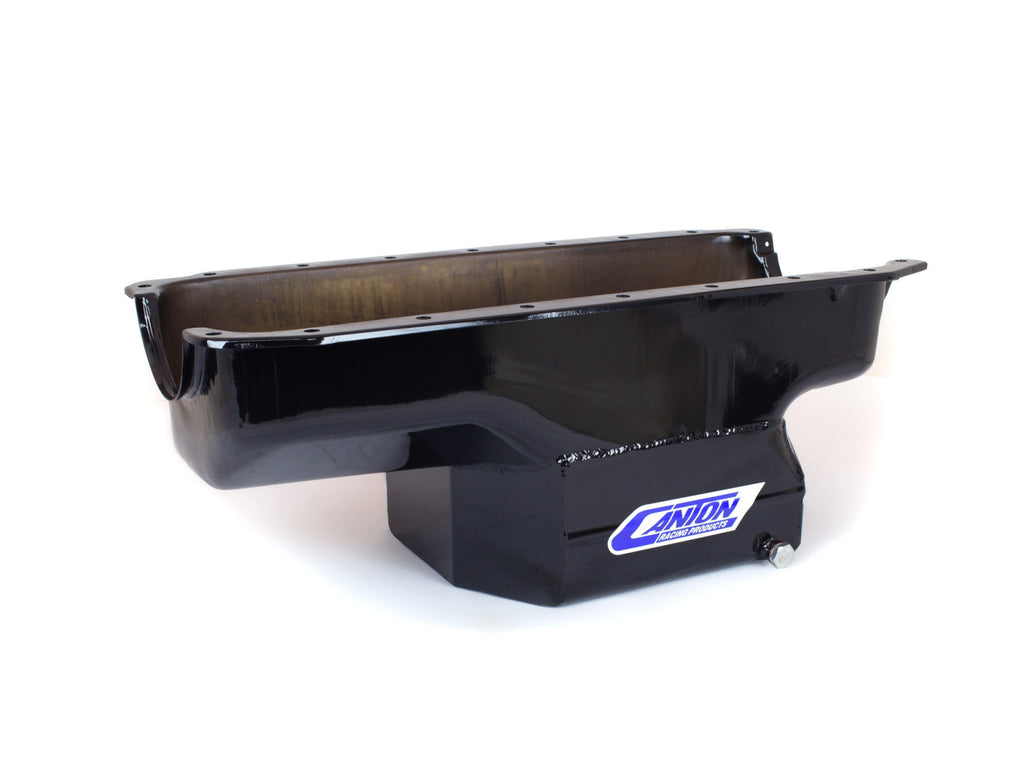 Canton 15-910BLK Oil Pan For 360 Small Block Mopar Street and Strip Pan - eliteracefab.com