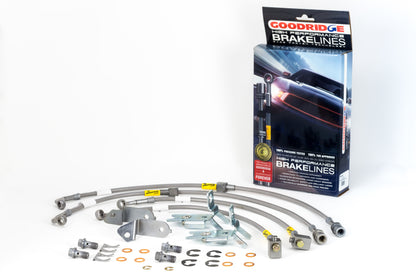 Goodridge 12412 G-STOP stainless steel front and rear brake line kit for Dodge 300 Charger Challenger Magnum