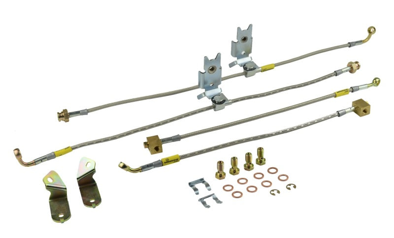 Goodridge 12412 G-STOP stainless steel front and rear brake line kit for Dodge 300 Charger Challenger Magnum