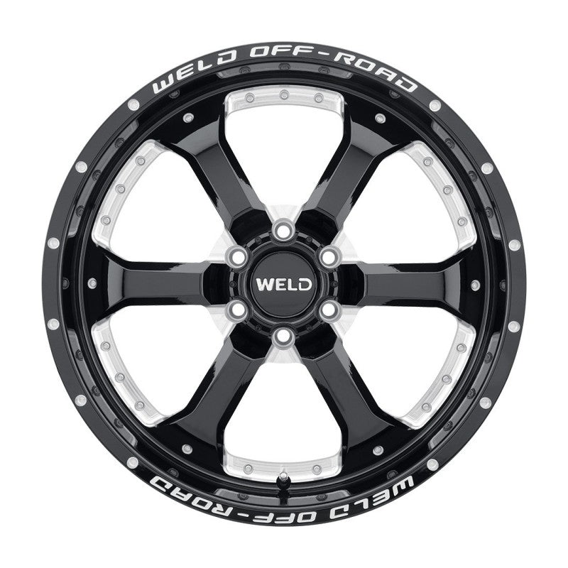 Weld W125 20X10 Granada Six 6X139.7 ET-18 BS4.75 Gloss Black MIL 106.1 - eliteracefab.com