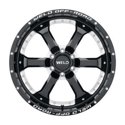 Weld W125 20X10 Granada Six 6X139.7 ET-18 BS4.75 Gloss Black MIL 106.1 - eliteracefab.com