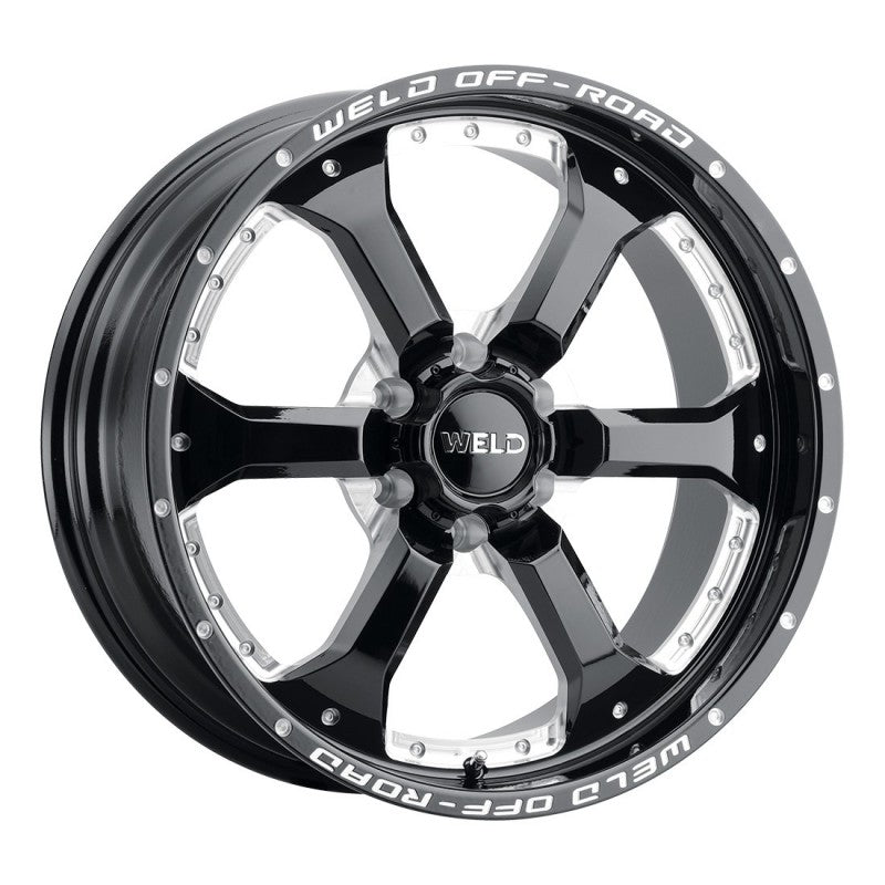 Weld W125 20X9 Granada Six 6X139.7 ET00 BS5.00 Gloss Black MIL 106.1 - eliteracefab.com