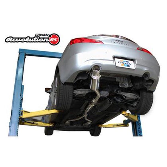 GReddy Revolution RS cat back exhaust Infiniti G37 Coupe 2008-2014 115mm tip 3 piece 10128103
