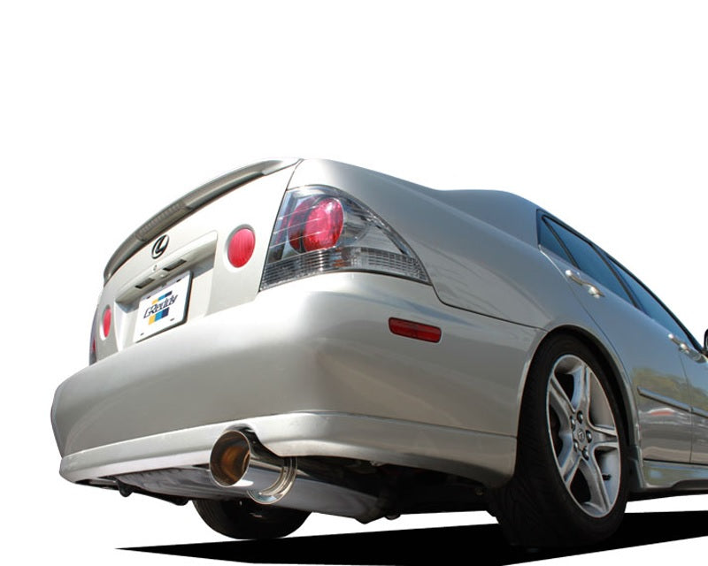 GReddy Revolution RS cat back exhaust Lexus IS300 2001-2005 76mm piping 115mm tip 10118100