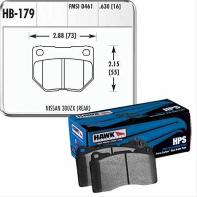 Hawk Performance HPS Rear Brake Pads | 2006-2007 Subaru Impreza WRX / STi - eliteracefab.com