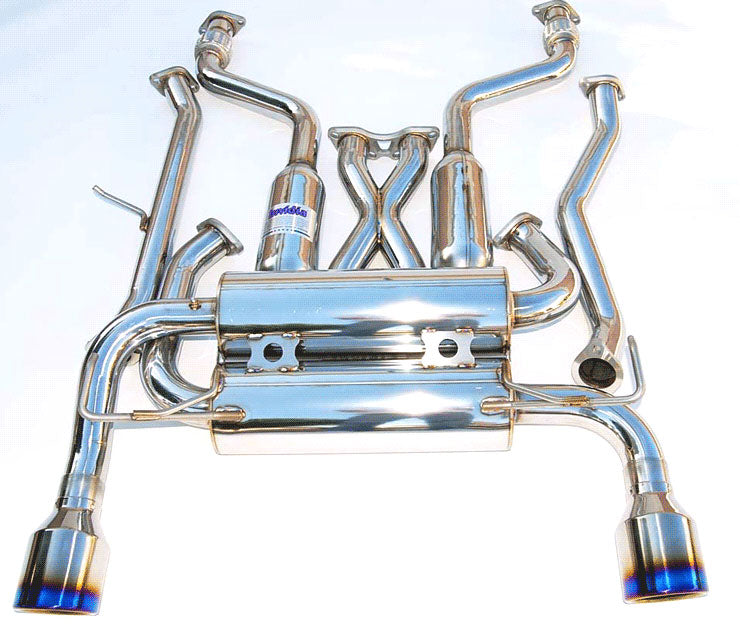 Invidia 09+ 370Z Gemini Rolled Stainless Steel Tip Cat-back Exhaust - eliteracefab.com