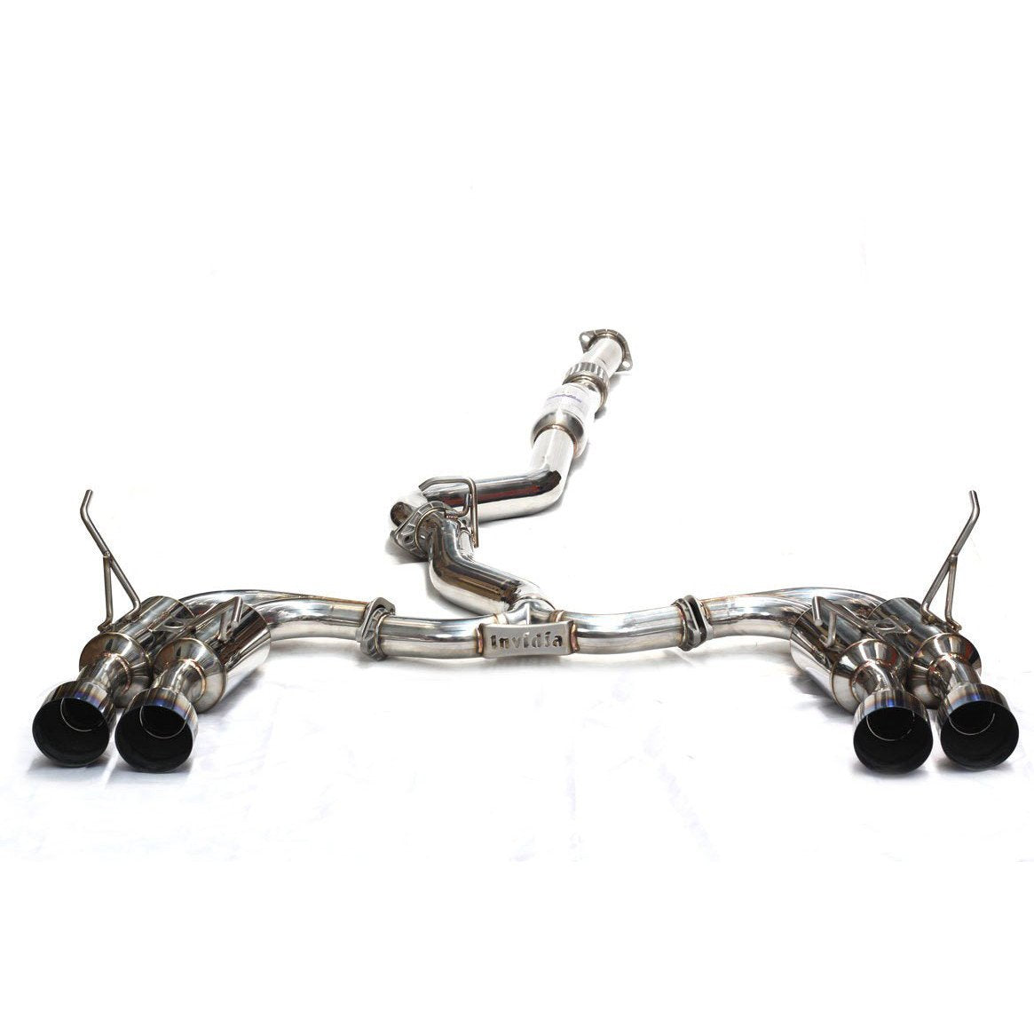 Invidia 08-14 Subaru WRX Hatchback Gemini Single Layer Titanium Tip Cat-back Exhaust - eliteracefab.com