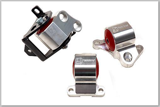 Innovative 06-11 Honda Civic Si K-Series Silver Billet Aluminum Mounts 75A Bushings (Not K24 Trans) Innovative Mounts