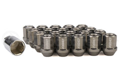 Rays L32 Dura-Nuts Straight Type Lug & Wheel Lock Set - 12x1.25 / Gunmetallic