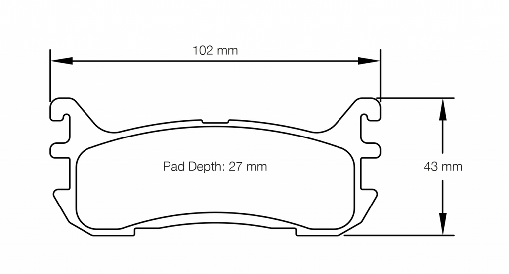 Pagid Mazda Miata MX-5 NB RSL29 Rear Brake Pads