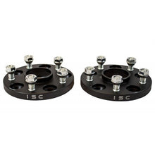 Load image into Gallery viewer, ISC Suspension 5x100 Hub Centric Wheel Spacers 15mm Black (Pair) - eliteracefab.com