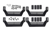 Rampage 1999-2019 Jeep Rock Rail Short Step Universal 4 Piece Set - Black