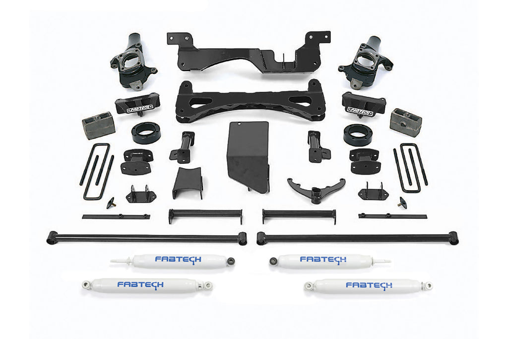 Fabtech 01-10 GM C/K2500HD C/K3500 Non Dually 6in Perf. System - Component Box 2 - eliteracefab.com