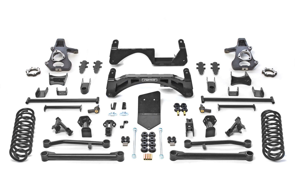 Fabtech 07-14 GM K1500 SUV w/Autoride 6in Rear Coil Spring Kit - eliteracefab.com