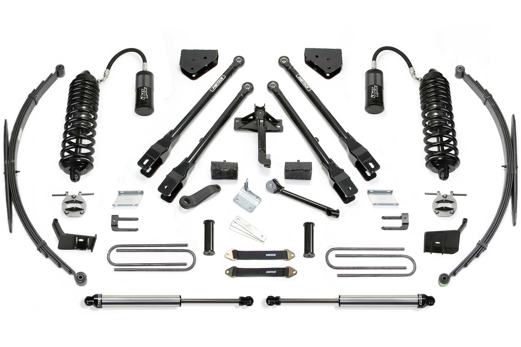 Fabtech 08-10 Ford F250/350 4WD 6in/8in 4 Link System - Component Box 1 - eliteracefab.com