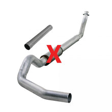 Load image into Gallery viewer, DIAMOND EYE 5&quot; ALUMINIZED TURBO BACK SINGLE OUTLET EXHAUST 98.5-02 5.9L DODGE CUMMINS K5216A - Straight Pipe - eliteracefab.com