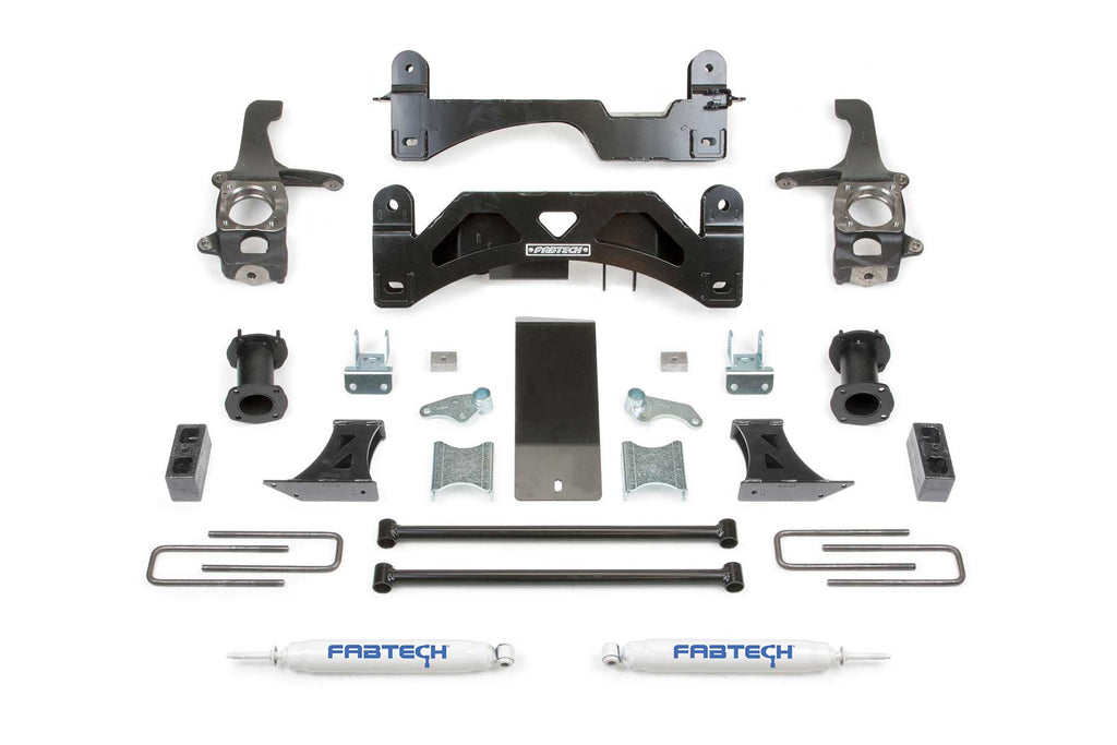 Fabtech 07-18 Toyota Tundra 2WD/4WD 6in Coilover Spacer Kit - eliteracefab.com