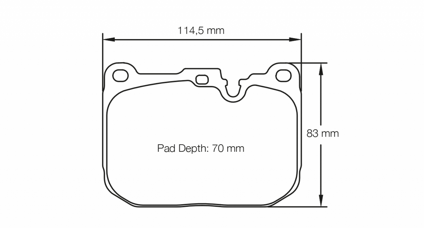 Pagid BMW M2, M3, M4, M135i, M235i RSL29 Front Brake Pads PAGID Racing