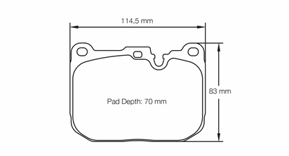 Pagid BMW M2, M3, M4, M135i, M235i RSL29 Front Brake Pads PAGID Racing