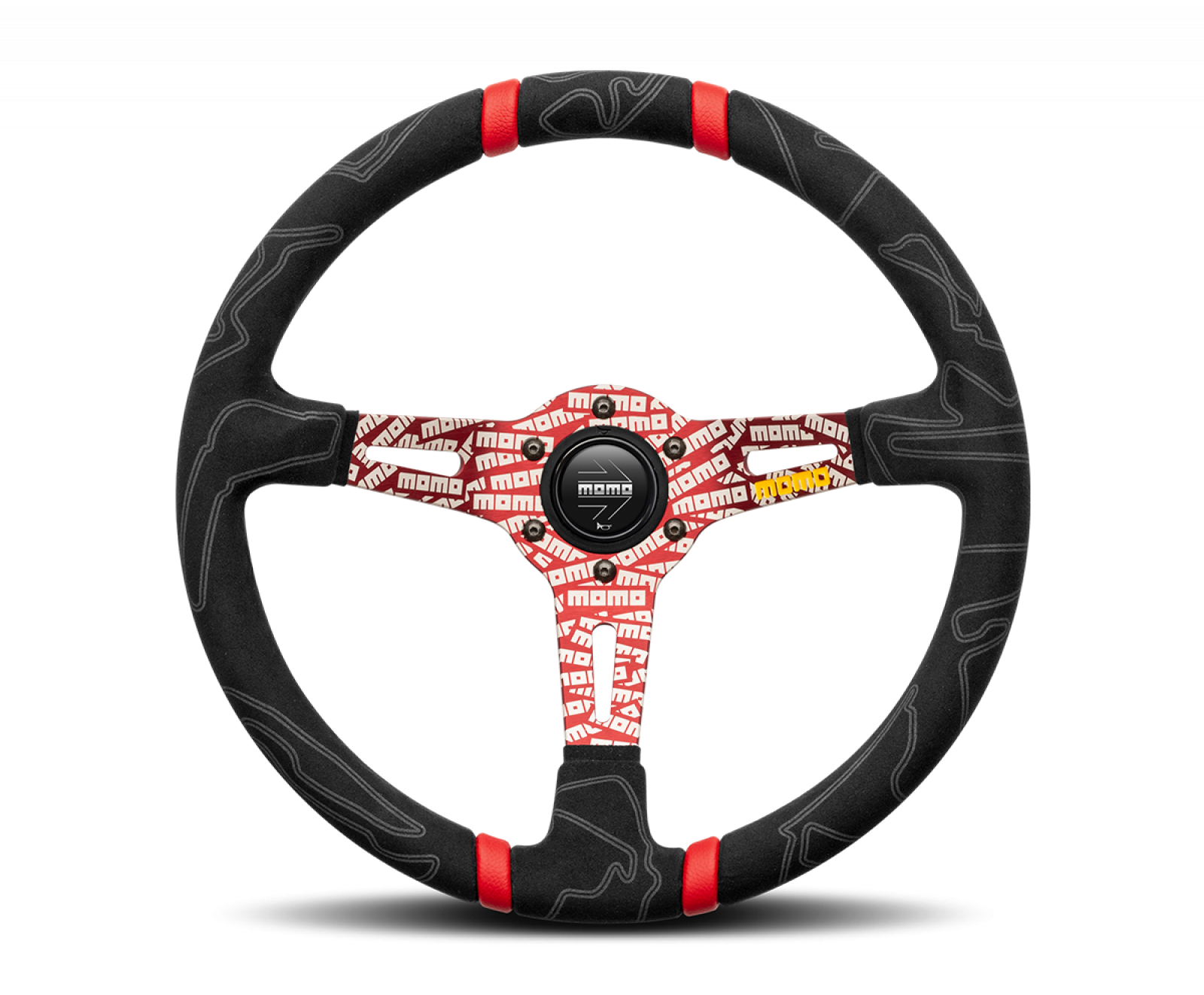 MOMO ULTRA 350mm Black Microfiber Steering Wheel (ULT35BK0RD)