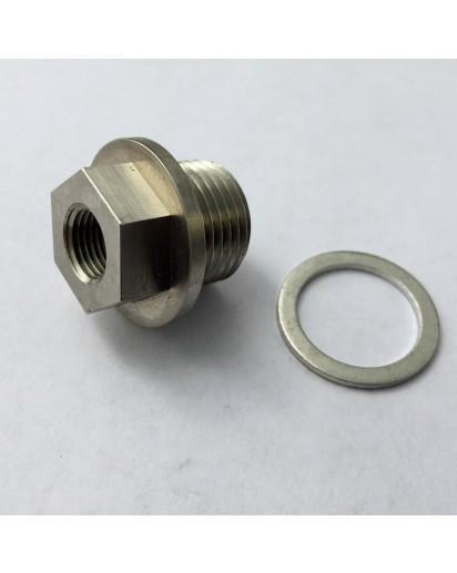 Killer B Oil Temperature Sensor Adapter M18 NPT - eliteracefab.com