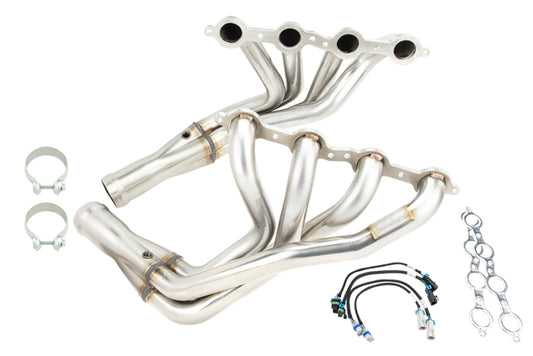Kooks Headers 2160H431 1-7/8 inch Long Tube Headers with GREEN Catted X Pipe for 2005-2008 Corvette C6