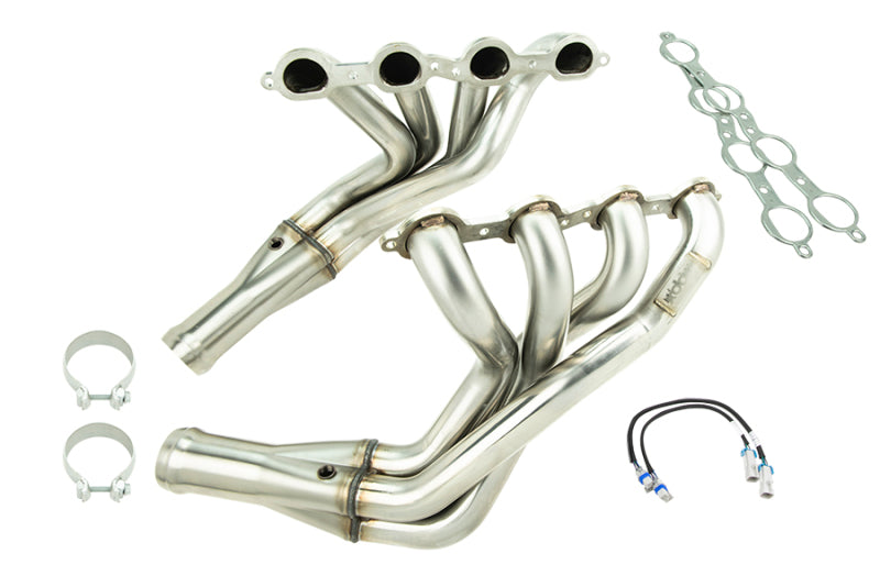 Kooks Headers 2161H631 2 inch Long Tube Headers with GREEN Catted X Pipe for 2006-2013 Corvette Z06 and ZR1