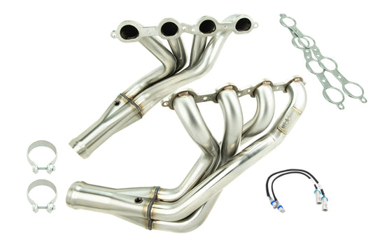 Kooks Headers 2161H631 2 inch Long Tube Headers with GREEN Catted X Pipe for 2006-2013 Corvette Z06 and ZR1