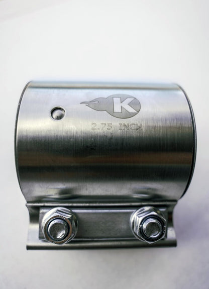 Kooks Headers JI-K61006 2-3/4 inch Stainless Steel 2-Bolt Band Clamp for Butt Joint Exhaust Connections