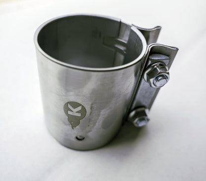 Kooks Headers JI-K61006 2-3/4 inch Stainless Steel 2-Bolt Band Clamp for Butt Joint Exhaust Connections