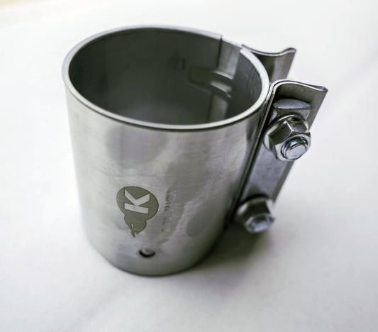 Kooks Headers JI-K61006 2-3/4 inch Stainless Steel 2-Bolt Band Clamp for Butt Joint Exhaust Connections
