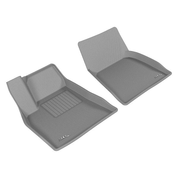 3D MAXpider 2012-2014 Tesla Model S Kagu 1st & 2nd Row Floormats - Black - eliteracefab.com