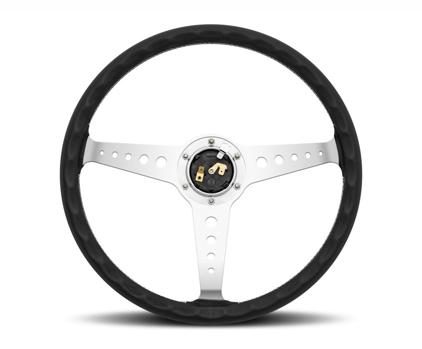 MOMO California 360mm Black Leather Steering Wheel (CAL36BK2S) MOMO