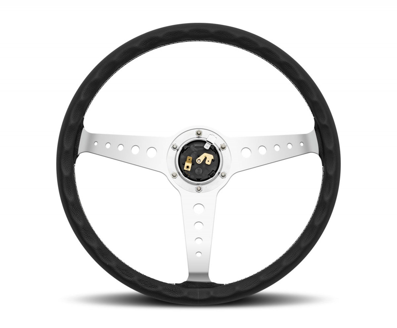 MOMO California 360mm Black Leather Steering Wheel (CAL36BK2S) MOMO
