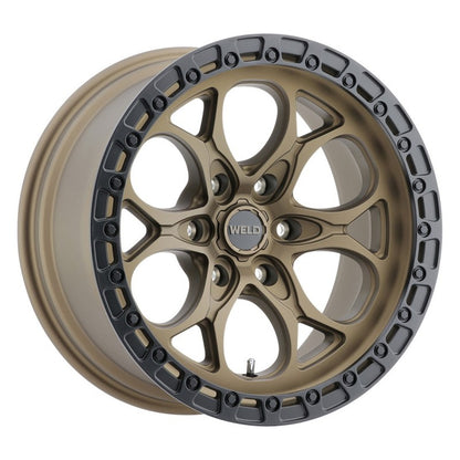 Weld W106 20X10 Ledge 6X139.7 ET-18 BS4.75 Satin Bronze / Black Ring 106.1 Weld