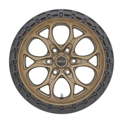 Weld W106 20X10 Ledge 6X139.7 ET-18 BS4.75 Satin Bronze / Black Ring 106.1 Weld