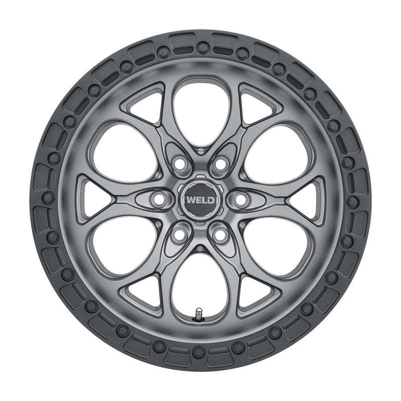 Weld W107 20X9 Ledge 6X139.7 ET20 BS5.75 Satin Gun / Black Ring 106.1 - eliteracefab.com