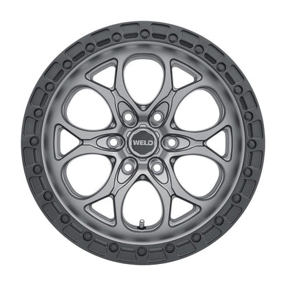 Weld W107 20X9 Ledge 6X139.7 ET20 BS5.75 Satin Gun / Black Ring 106.1 - eliteracefab.com