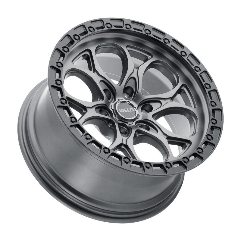 Weld W107 20X9 Ledge 6X139.7 ET20 BS5.75 Satin Gun / Black Ring 106.1 - eliteracefab.com