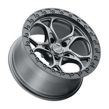 Weld W107 17X9.0 Ledge 5X127 ET-12 BS4.50 Satin Gun Satin Black 71.5 Weld