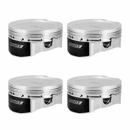 MANLEY 86.5mm +.5mm Bore 10:1 Dish Pistons + Rings Subaru WRX 2015-2021 - eliteracefab.com